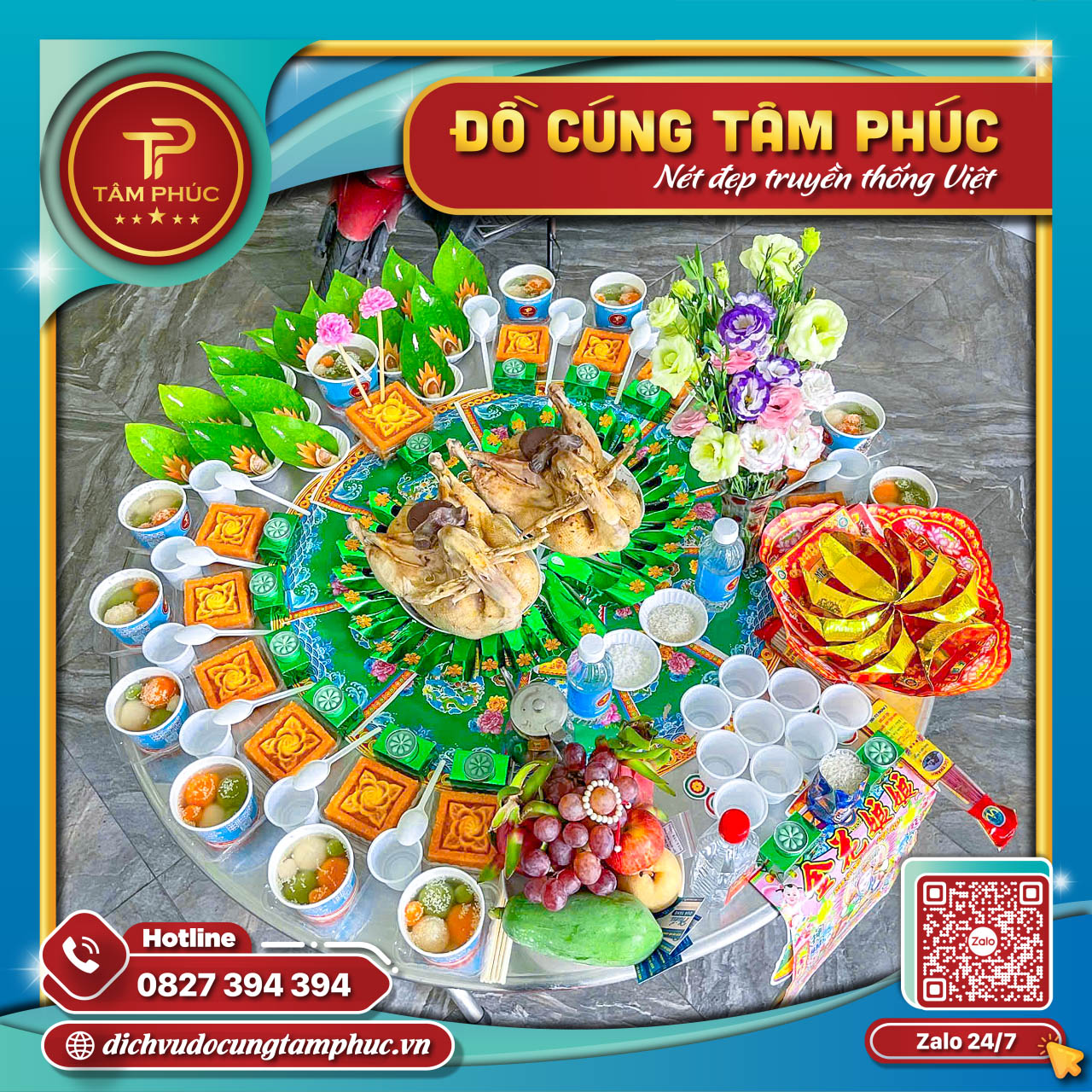 Dịch Vụ Mâm Cúng Trọn Gói Tâm Phúc Tại Cần Thơ.